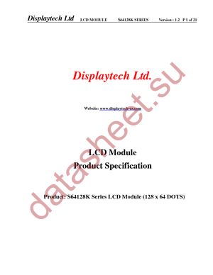 S64128K COG FA BW datasheet  